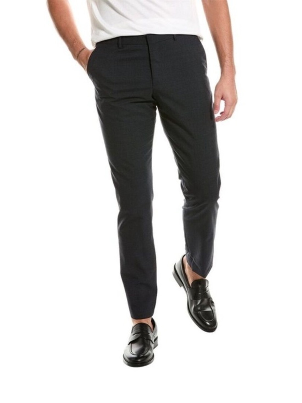 The Kooples Wool Slim Dress Trousers in Black NWT Sz | S